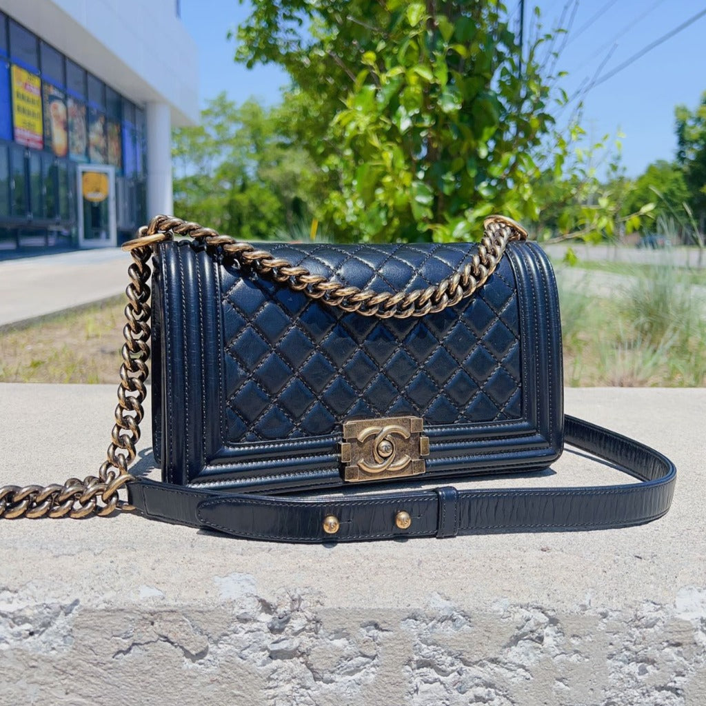 Chanel Calfskin Le Boy Medium Black luxhub.ca