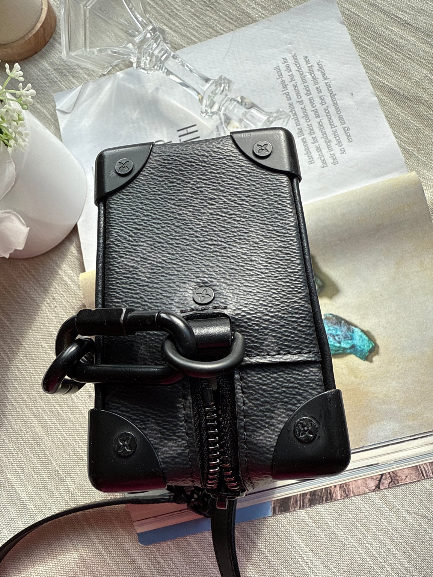 LOUIS VUITTON Monogram Eclipse Mini Soft Trunk 2021