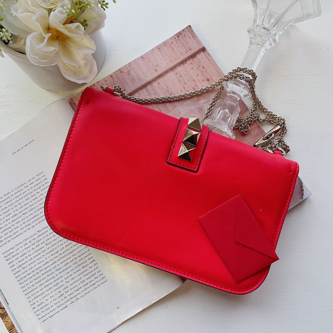 Valentino Medium Glam Lock Rockstud Flap