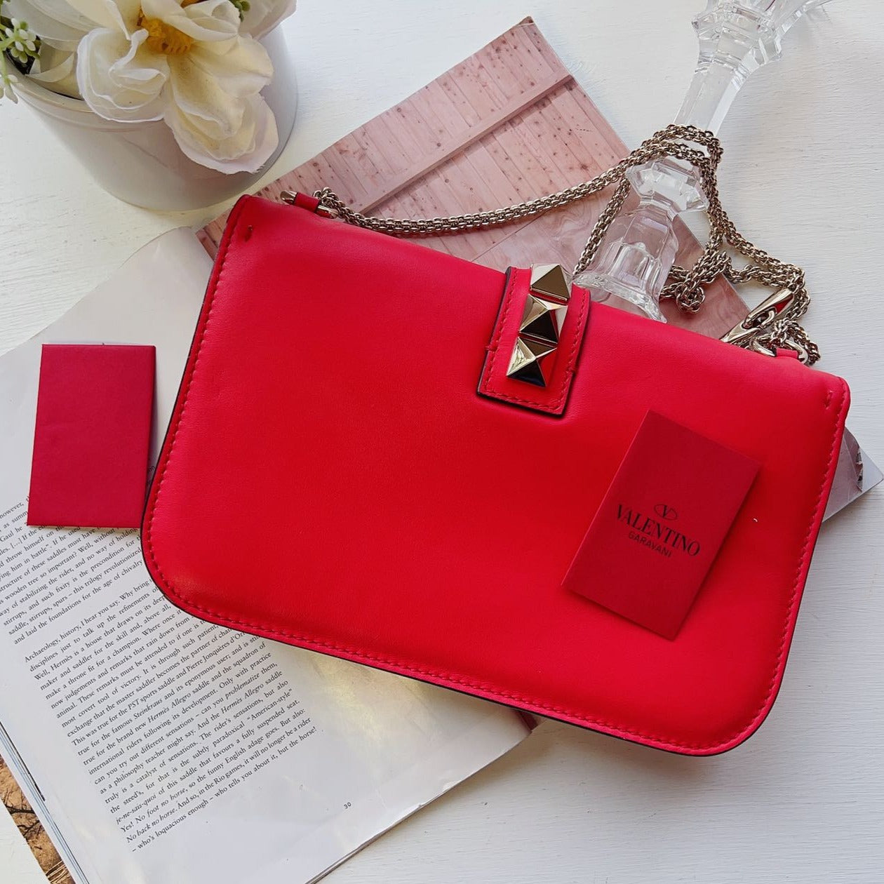 Valentino Medium Glam Lock Rockstud Flap