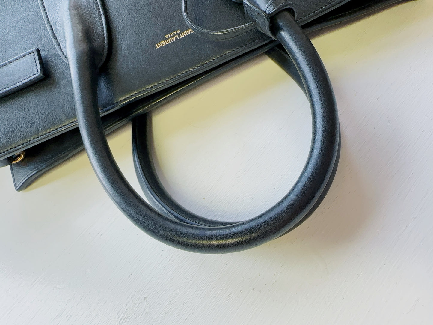 SAINT LAURENT Black Small Sac Du Jour Tote