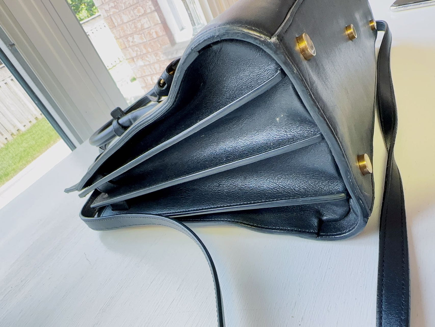 SAINT LAURENT Black Small Sac Du Jour Tote