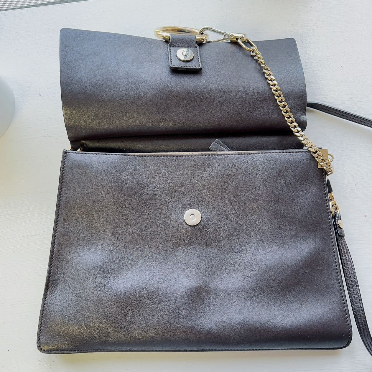 Chloe Feya Medium Prune Suede Shoulder Bag