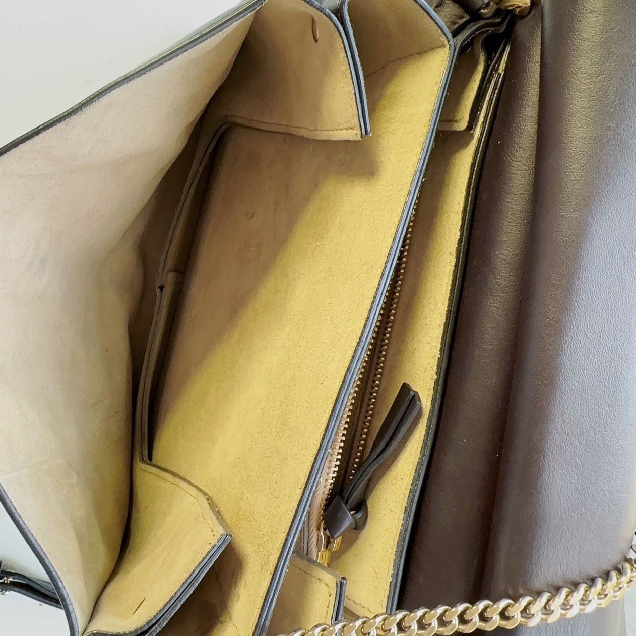 Chloe Feya Medium Prune Suede Shoulder Bag
