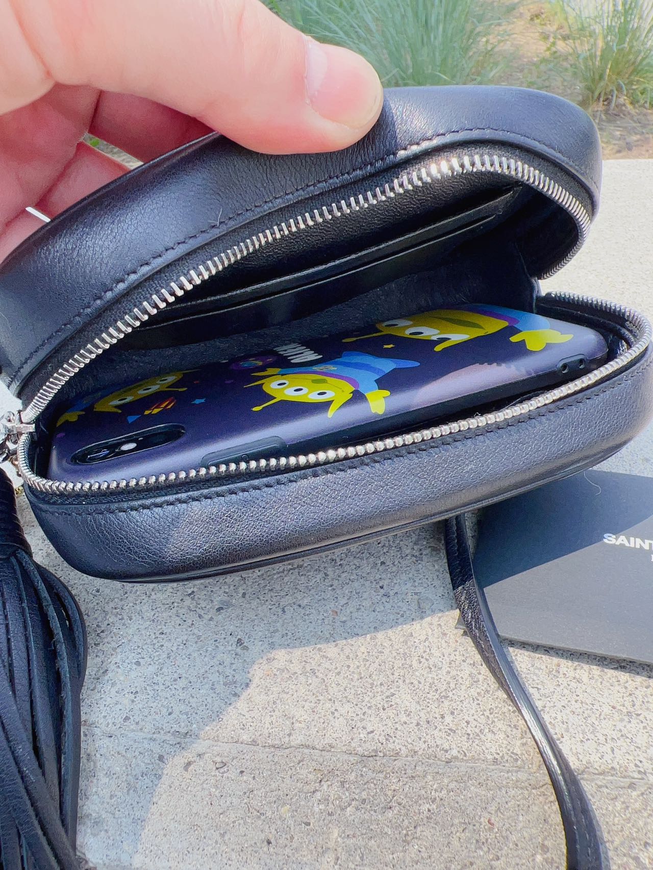 Saint Laurent Monogram Cross Body Blogger Bag