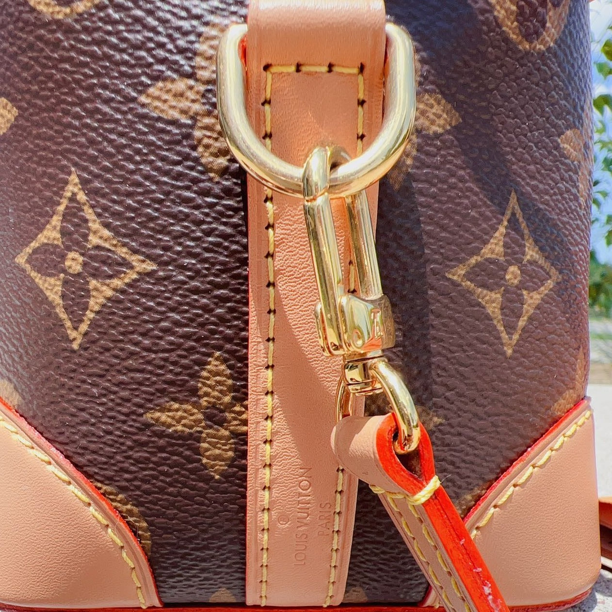 Louis Vuitton Monogram Coated Canvas Nano Noe Purse Brown