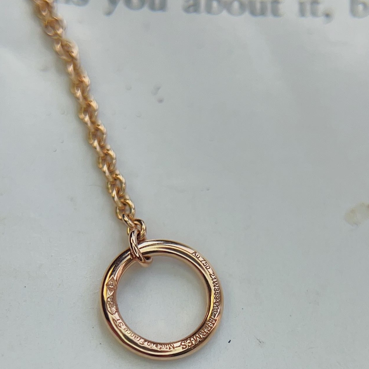 Hermès 18k Rose Gold And Diamond Vertige Coeur Bracelet