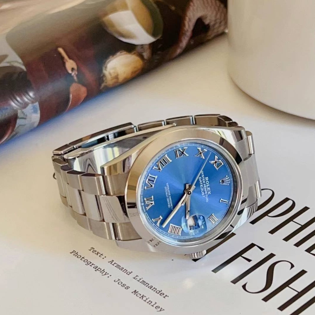 Rolex 2022 Datejust 41 BLUE ROMAN 116300