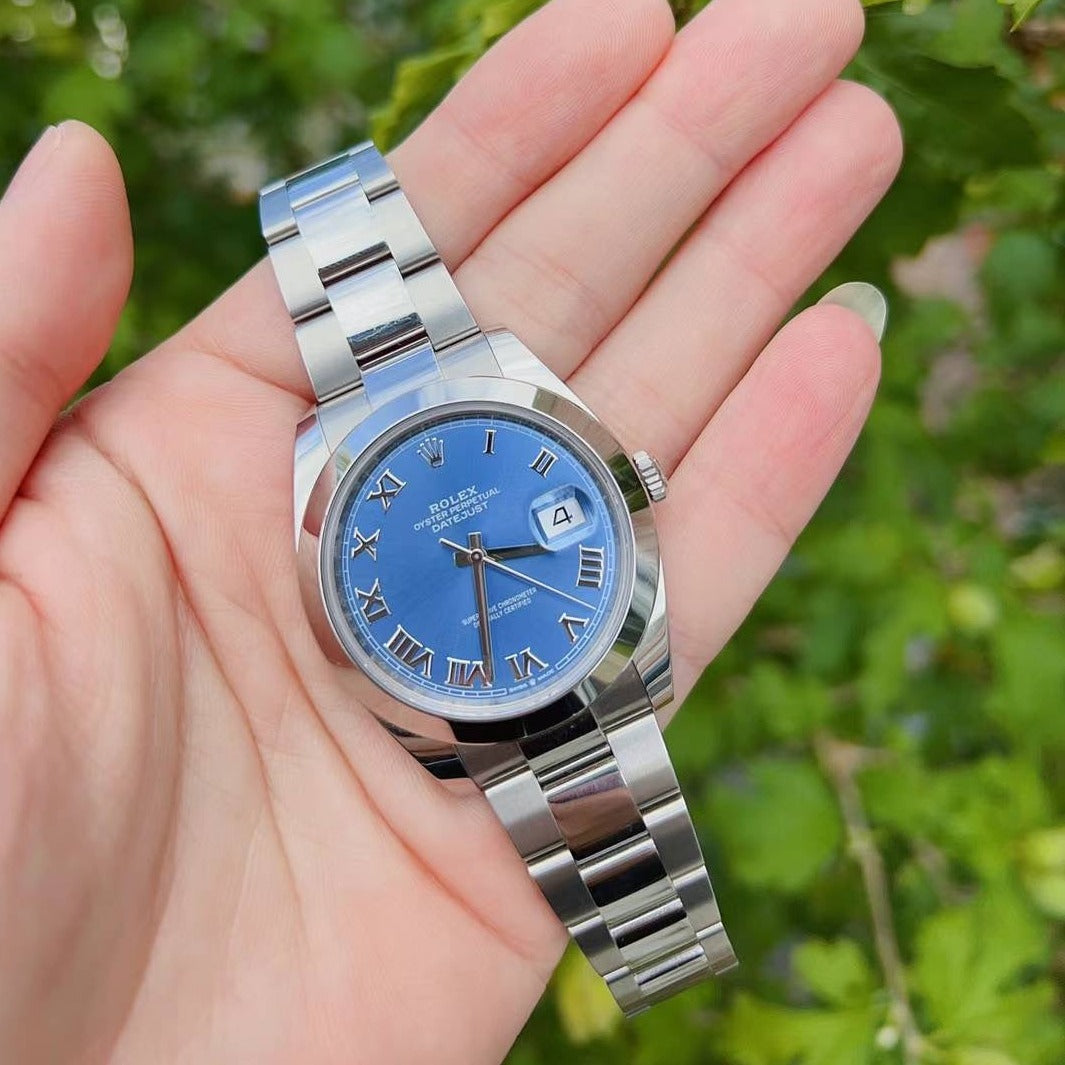 Rolex 2022 Datejust 41 BLUE ROMAN 116300