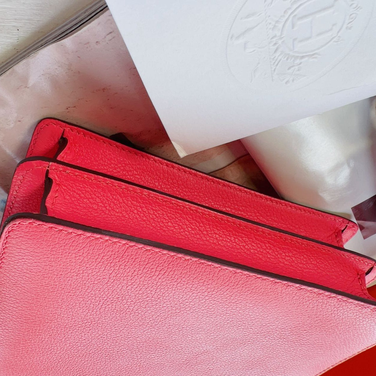 Hermès Mini Roulis 8W Shoulder Crossbody Bag Evercolor Leather