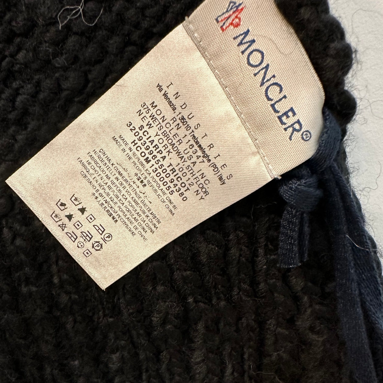 Moncler Wool Long Scarf New