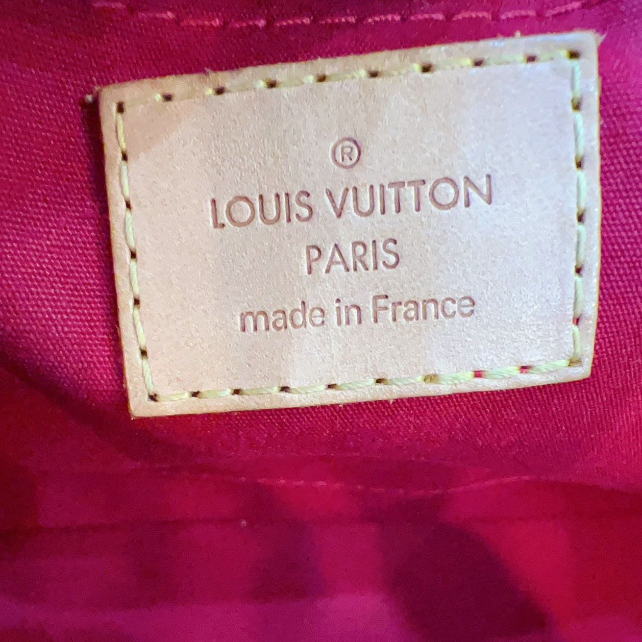 Louis Vuitton Pomme D’amour Monogram Vernis Rosewood Avenue Bag
