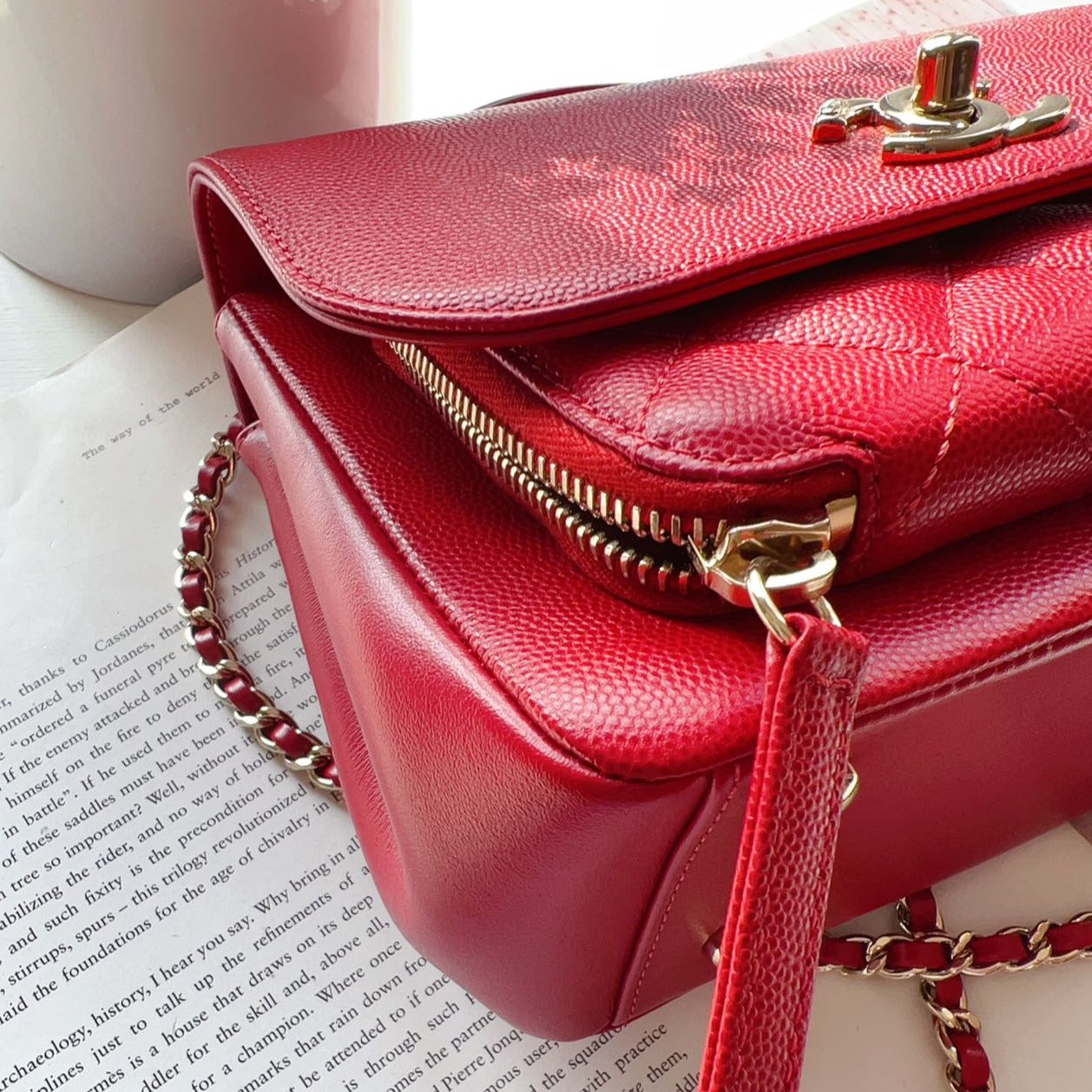 Chanel-Small-Business-Affinity-Flap-Caviar-Red-GHW-Corners
