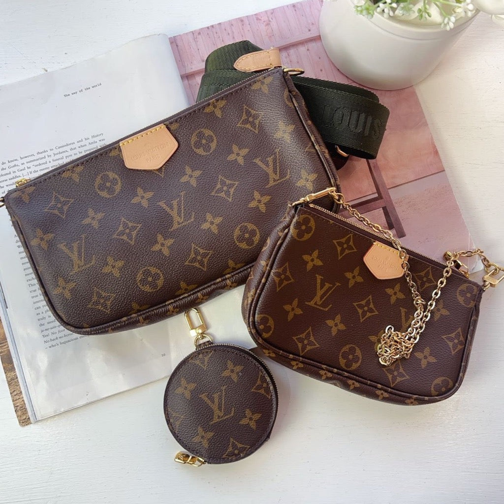 Louis Vuitton Monogram Multi Pochette Accessoires Khaki