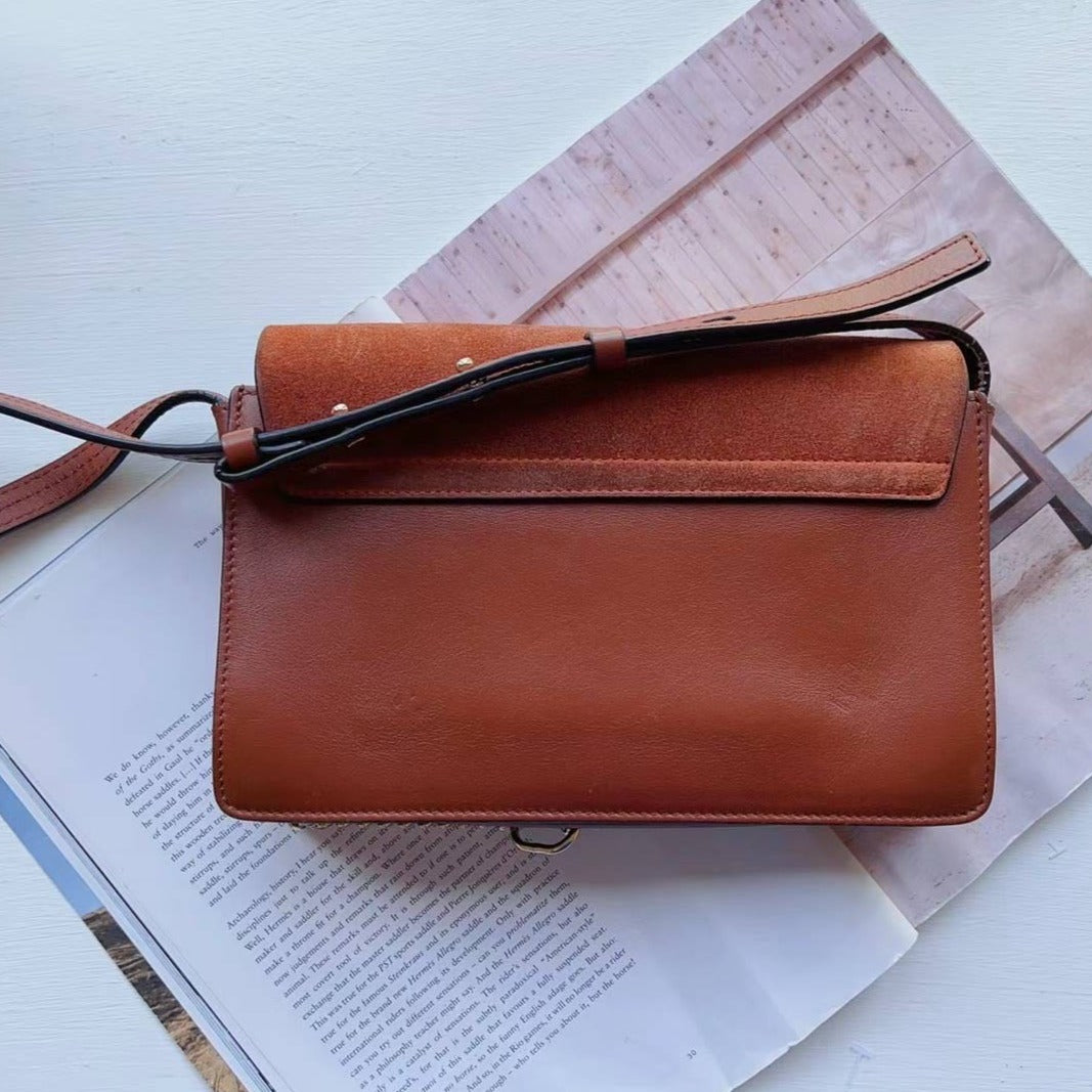 Chloé Suede Trim Faye Crossbody Bag