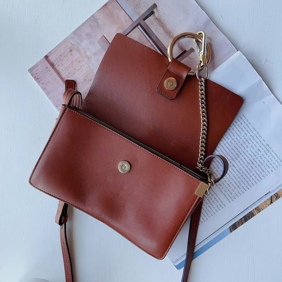 Chloé Suede Trim Faye Crossbody Bag