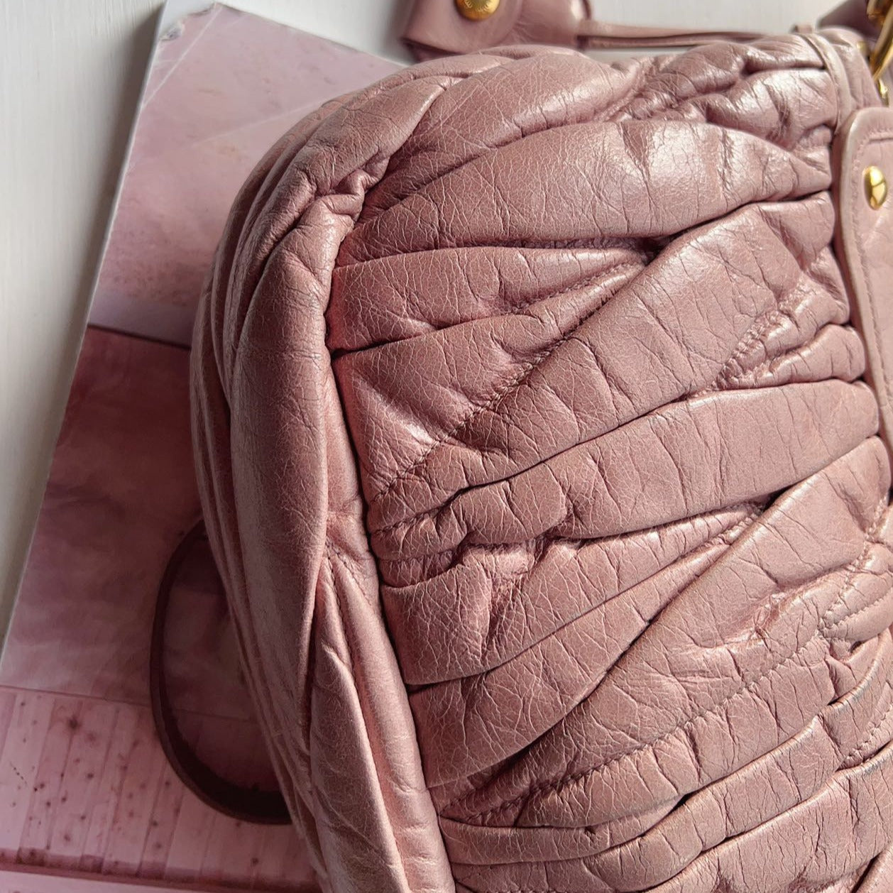 Miu Miu Leather Shoulder Bag