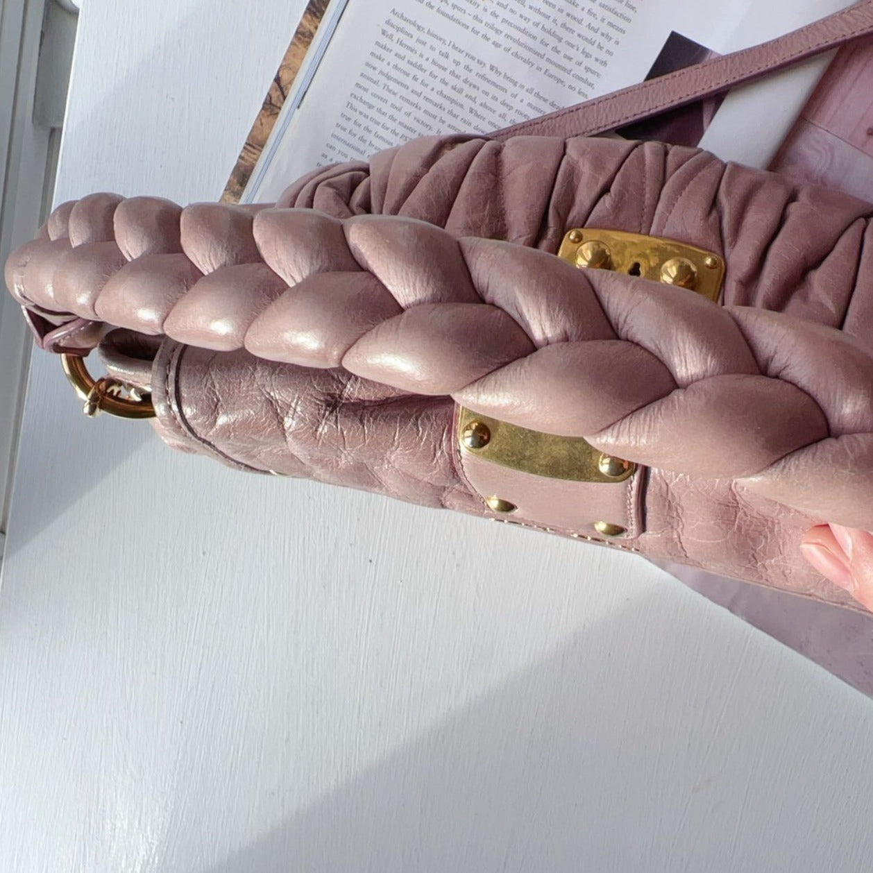Miu Miu Leather Shoulder Bag