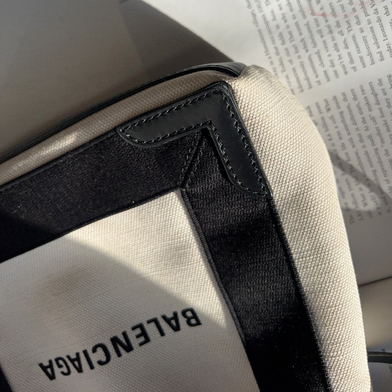 BALENCIAGA CABAS Denim Tote Bag