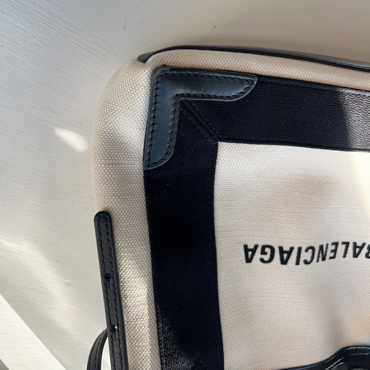 BALENCIAGA CABAS Denim Tote Bag