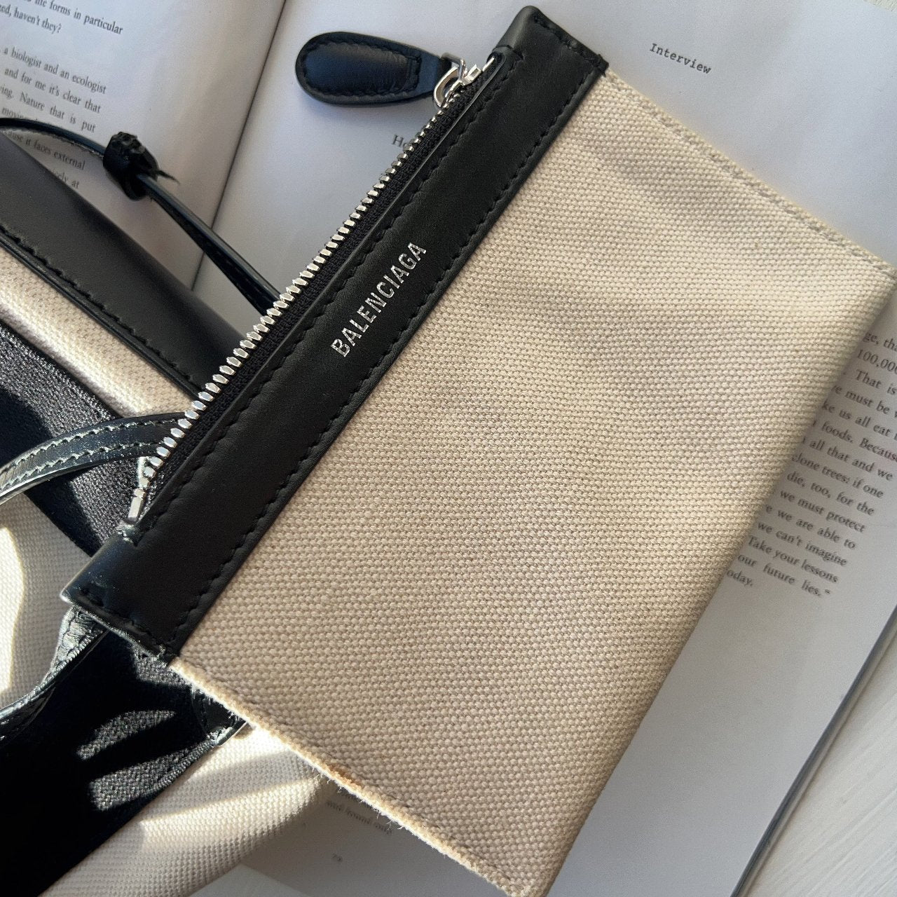 BALENCIAGA CABAS Denim Tote Bag