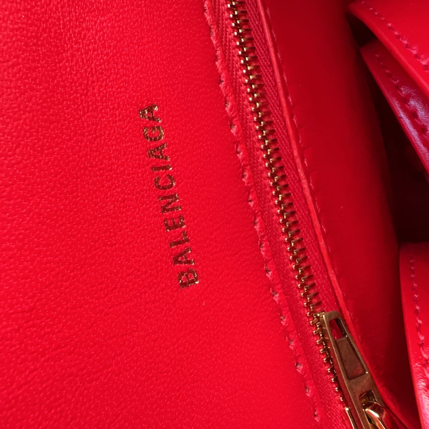 BALENCIAGA Shiny Box Calfskin Small Hourglass Top Handle Bag