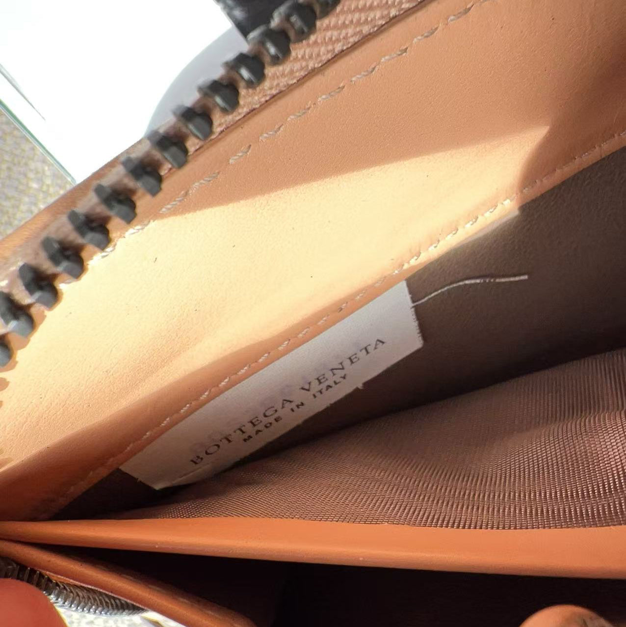 Bottega Veneta Leather Continental Wallet Neutrals New