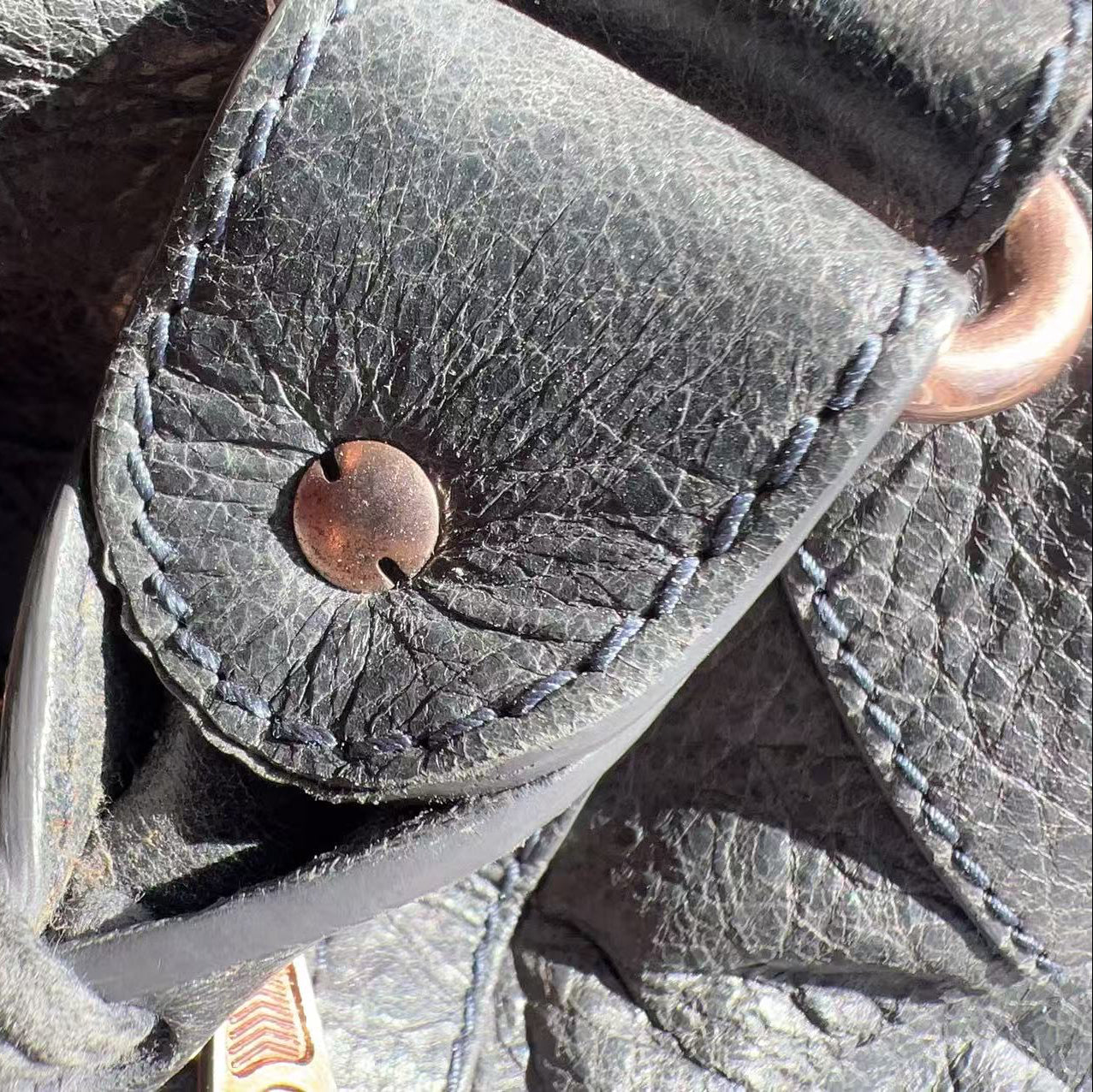 Balenciaga Lambskin Leather 21 City Bag, Giant Rose Gold Hardware