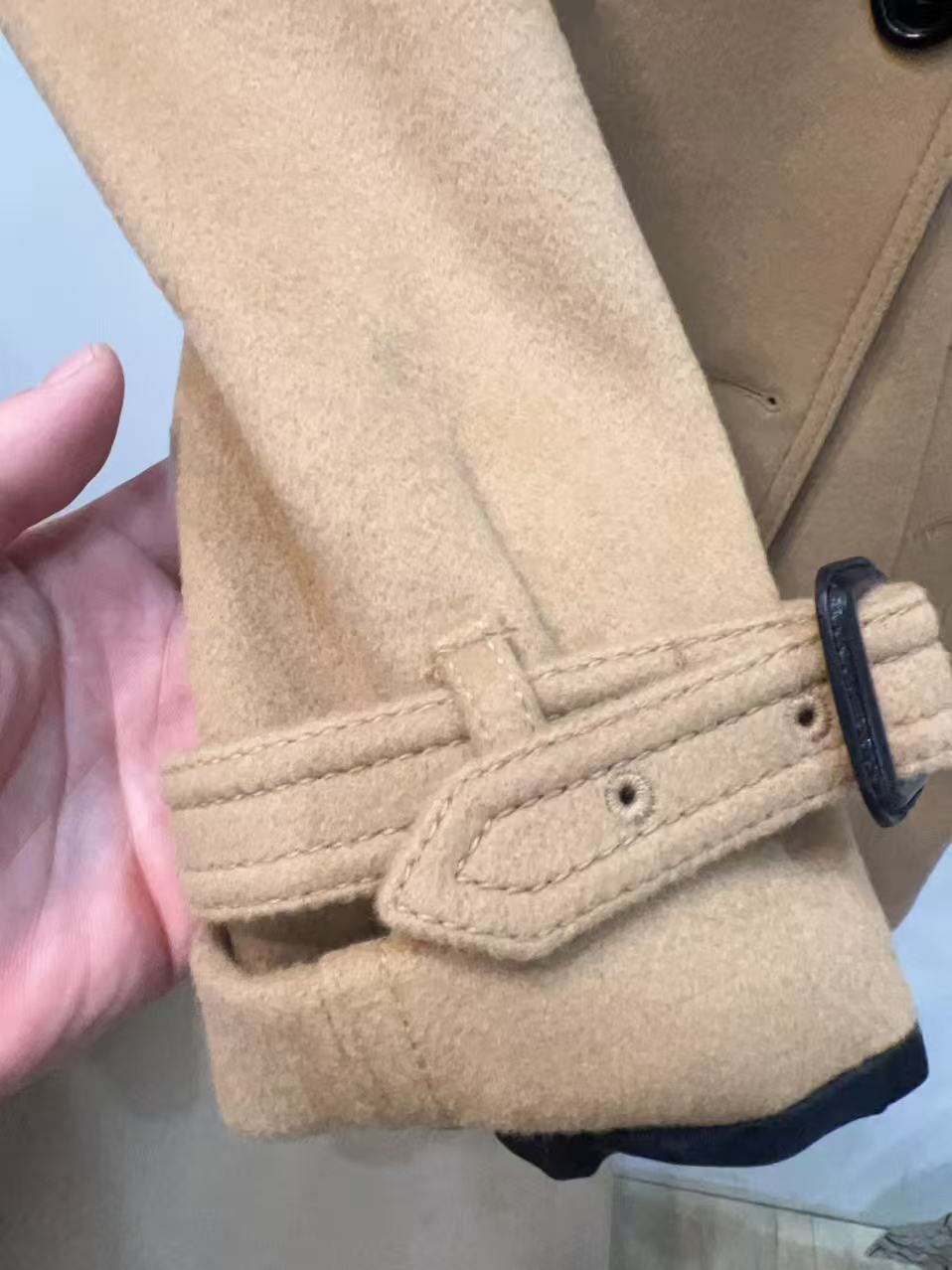 Burberry Kensington Wool Coat US8