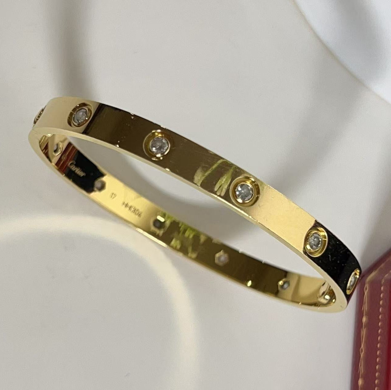 Cartier 10 Diamond LOVE Bracelet, Classic Model Yellow Gold 2019
