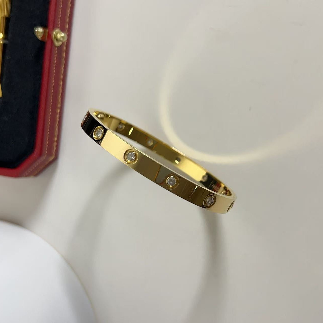 Cartier 10 Diamond LOVE Bracelet, Classic Model Yellow Gold 2019