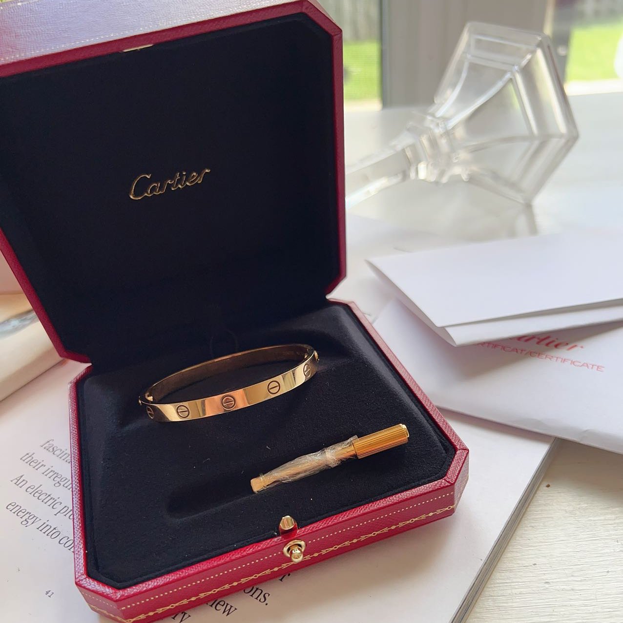 Cartier Love Bracelet 18K Gold Size17 2023