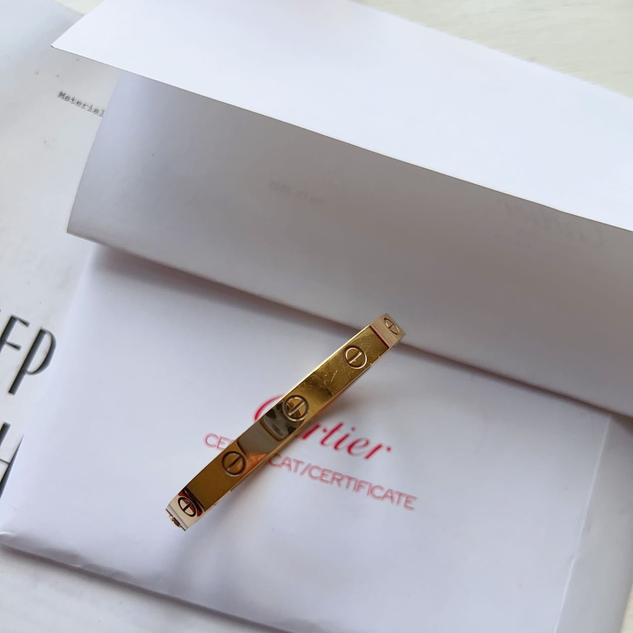 Cartier Love Bracelet 18K Gold Size17 2023