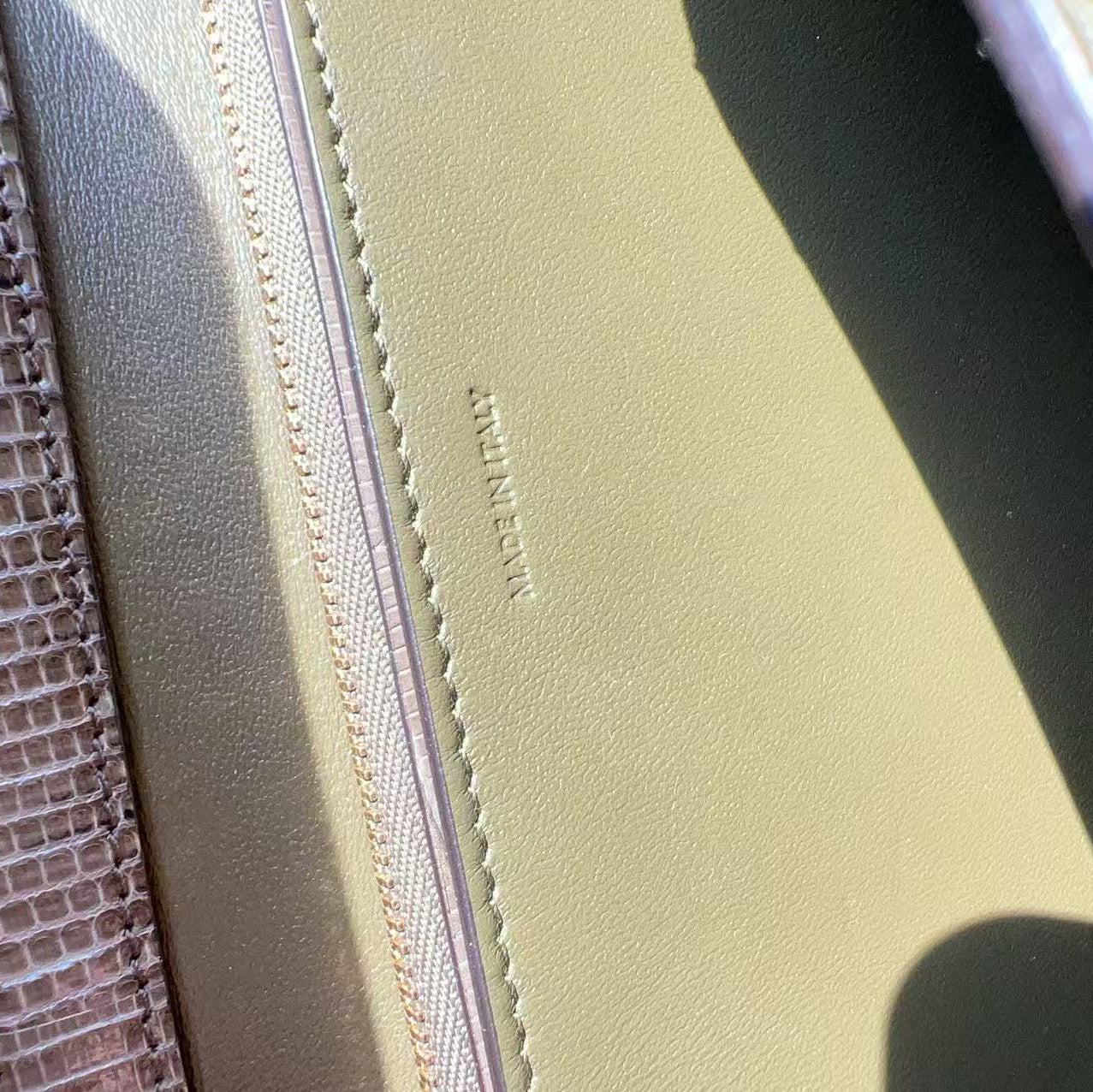 Celine Lizard Medium Classic Box Flap Bag Brown