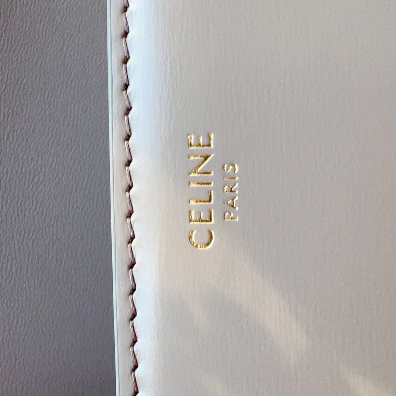 Celine Teen Triomphe Crossbody Bag Grey