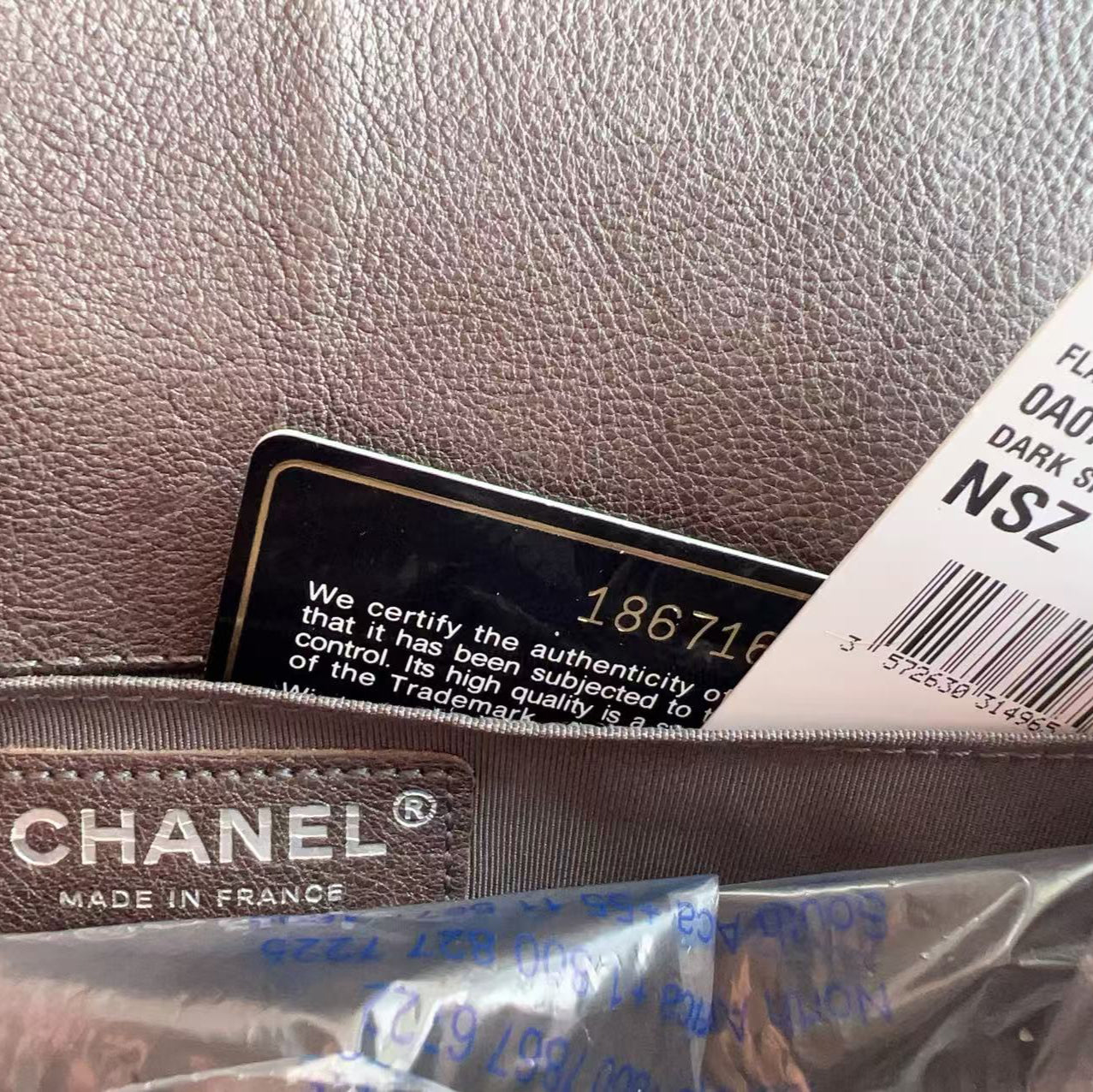 Chanel Calfskin Quilted Medium Boy Flap Dark Silver