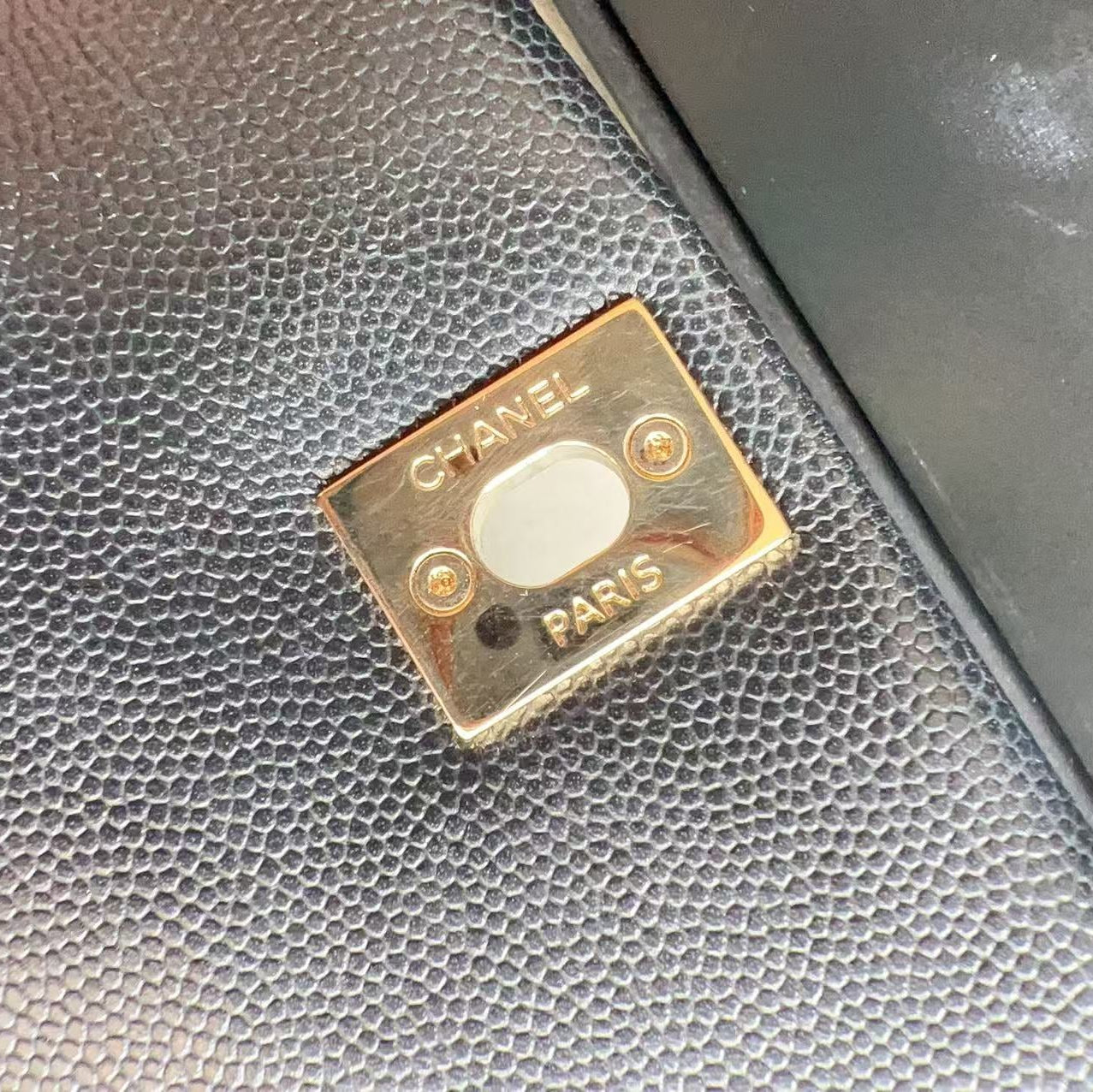Chanel Caviar Mini Caviar Coco Handle Bag Black