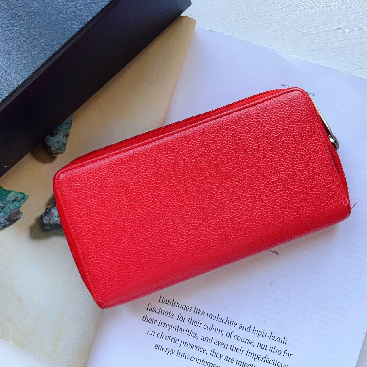 Chanel Caviar Interlocking CC Logo Timeless Continental Wallet