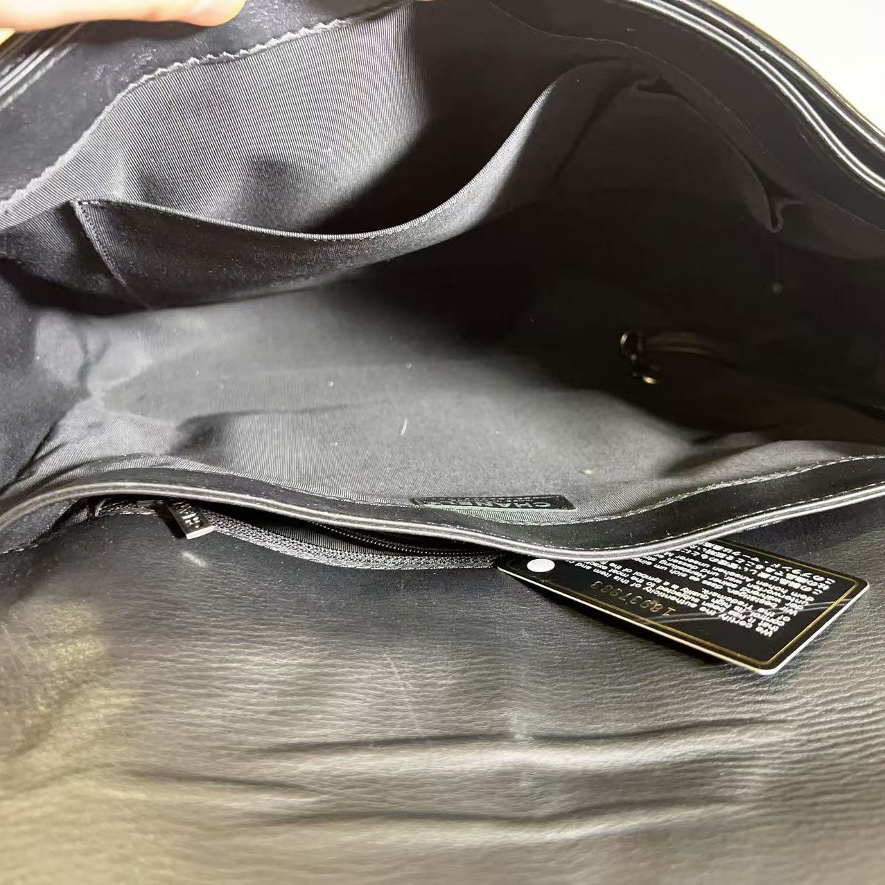 Chanel Large Patent Leather Reverso Boy Bag