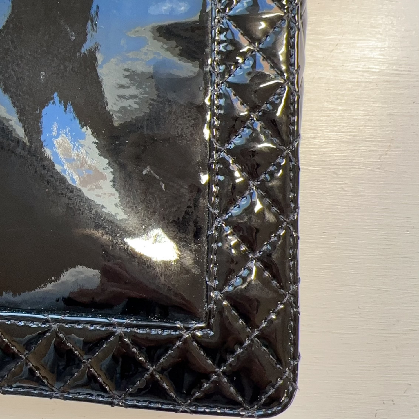 Chanel Large Patent Leather Reverso Boy Bag