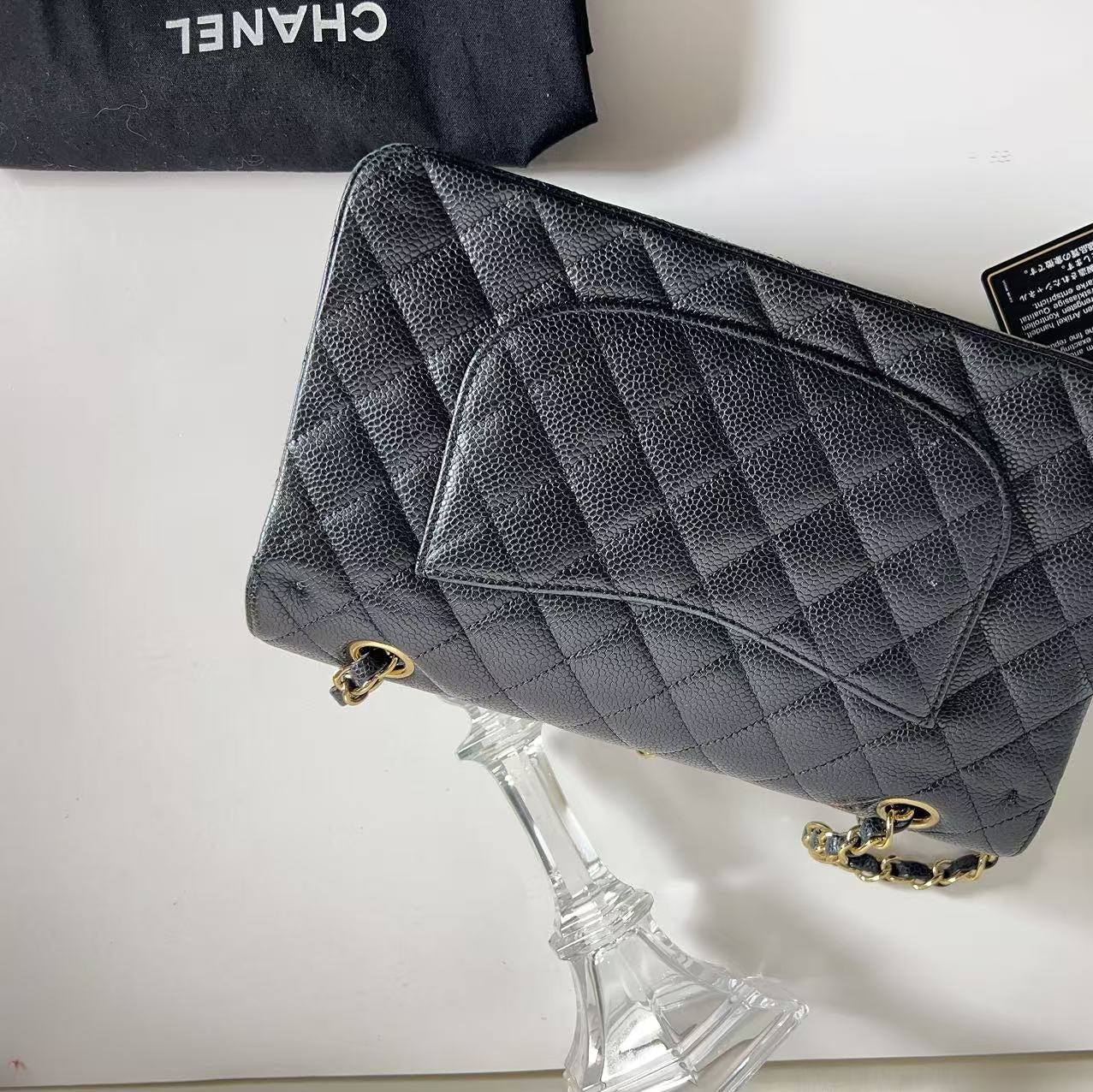 Chanel Caviar Medium Classic Double Flap Bag Black