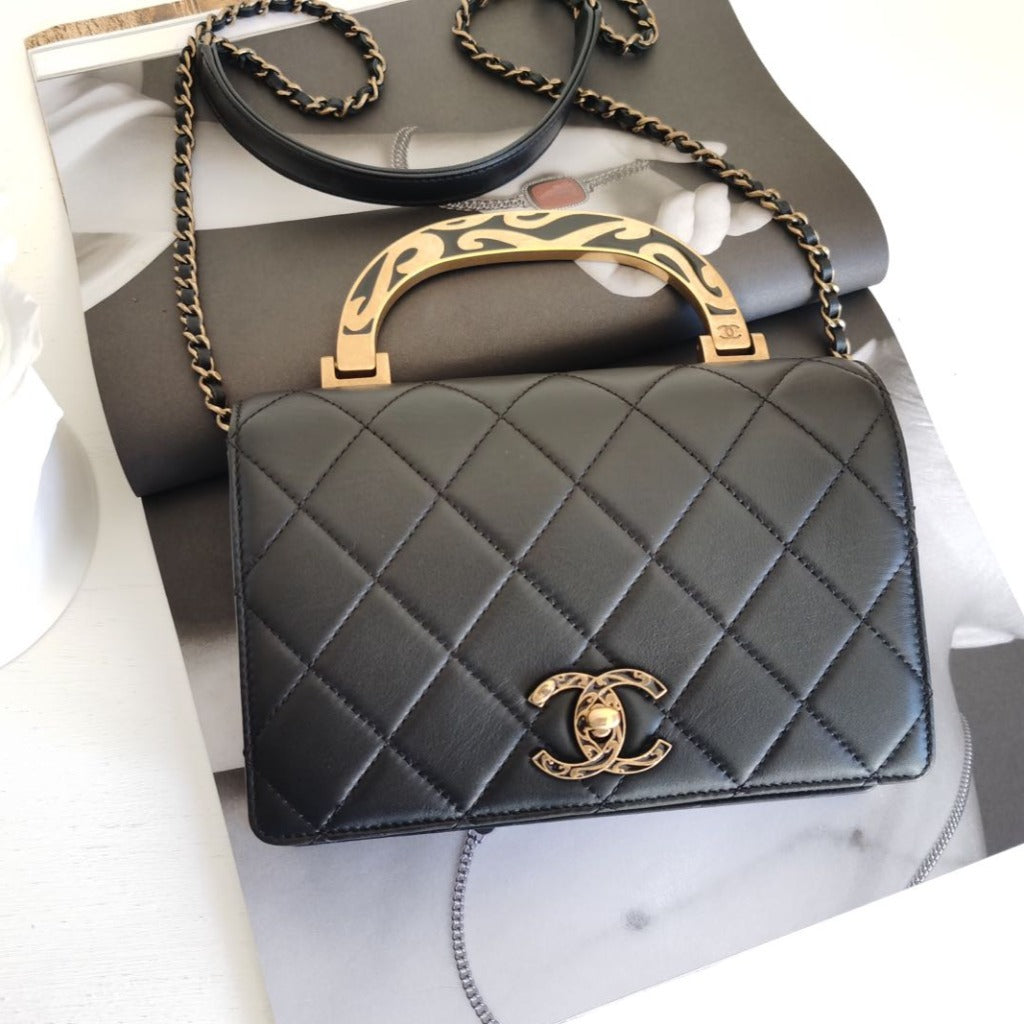 Chanel Princess Enamel Calfskin Most Wanted Handle Bag