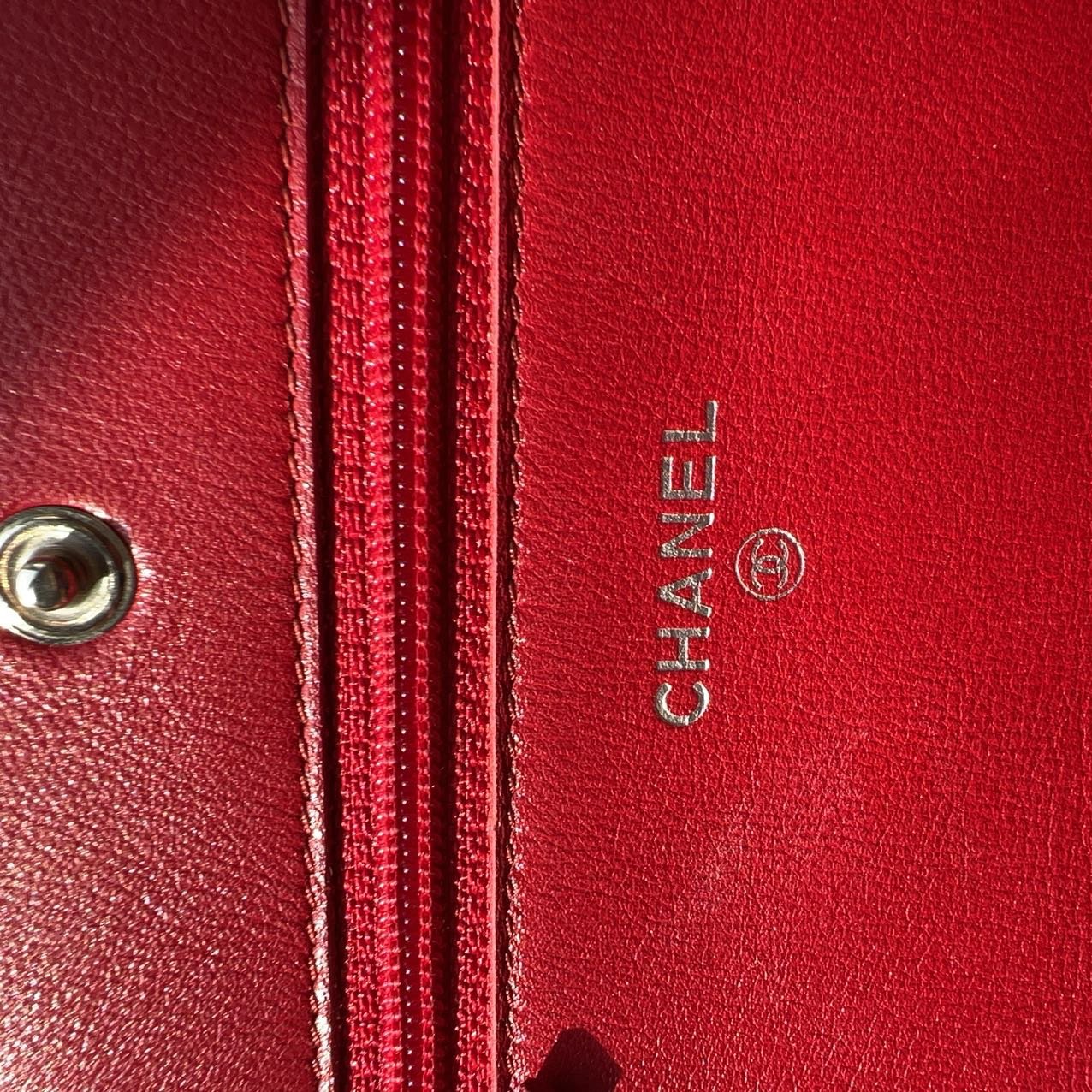 Chanel Caviar Leather CC Timeless Wallet On Chain