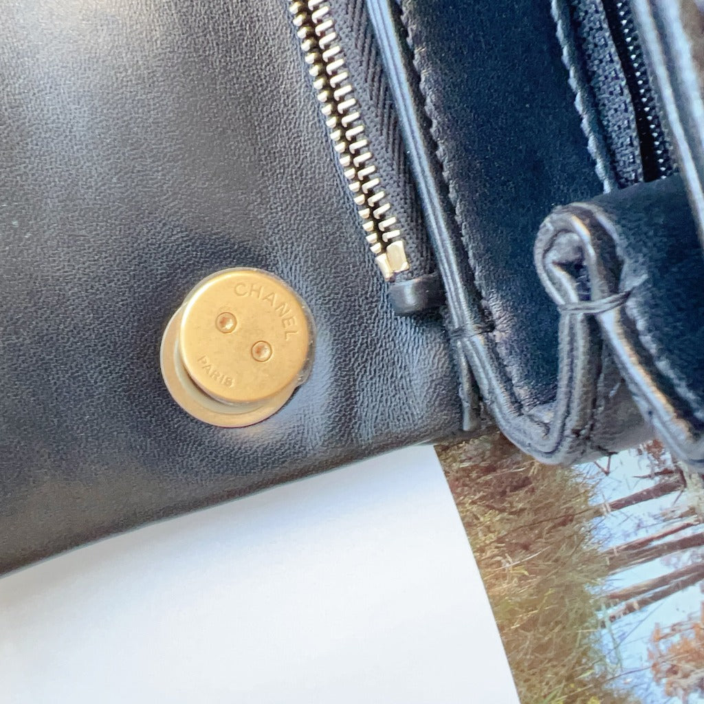 Chanel All Slide Long Flap Bag Quilted Small