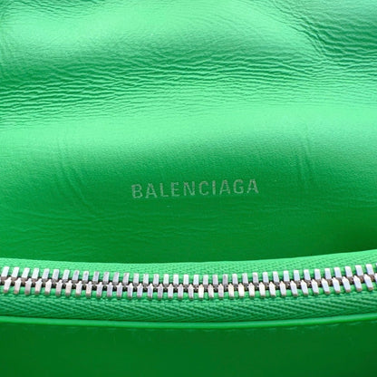 Balenciaga Crush Chain Bag S Quilted Calf As Vivid Green