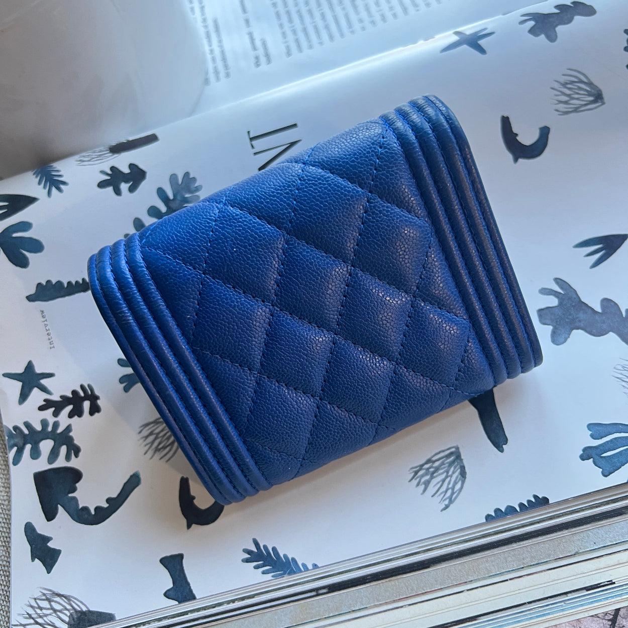 Chanel Blue quilted object