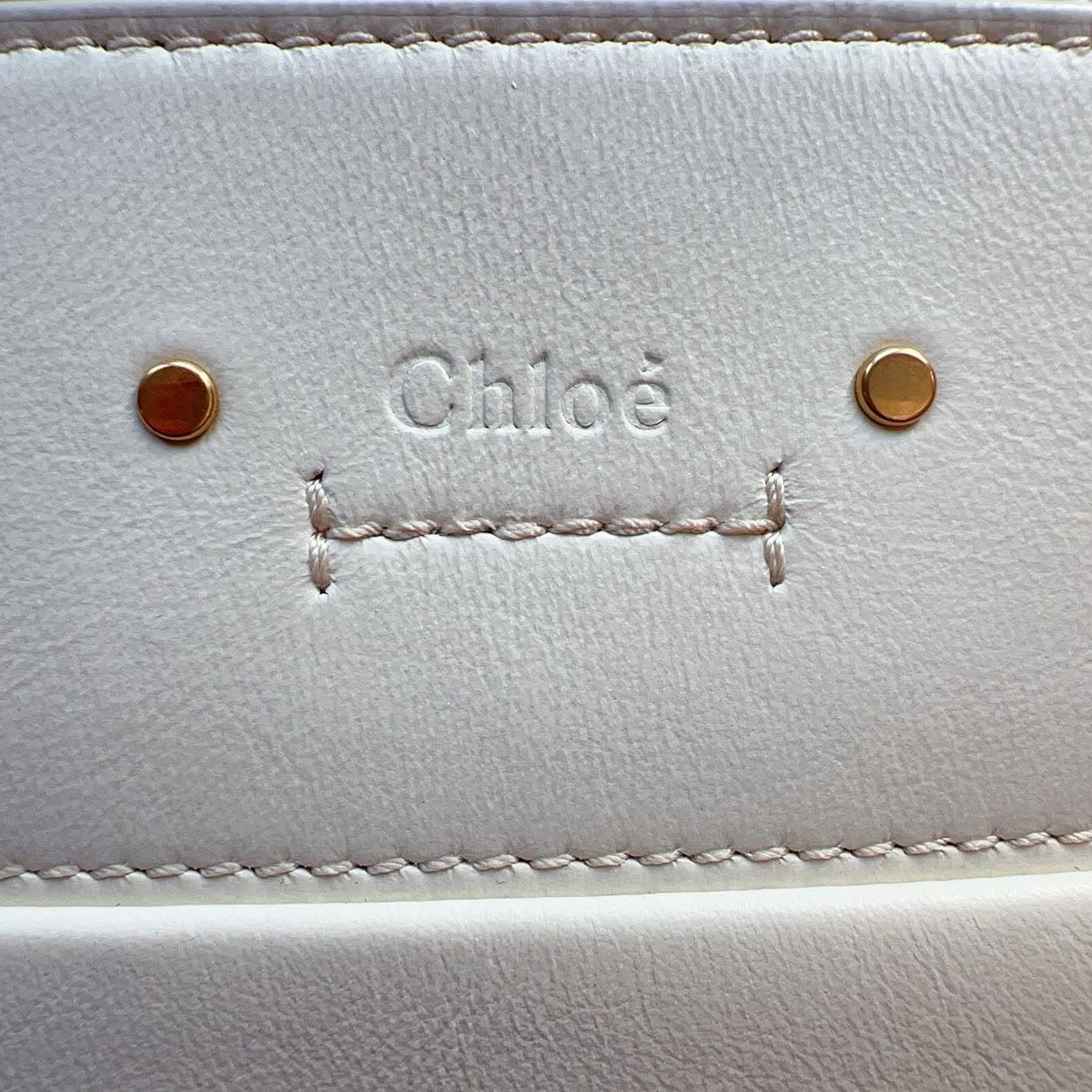 Chloe Small Roy Bucket Bag White