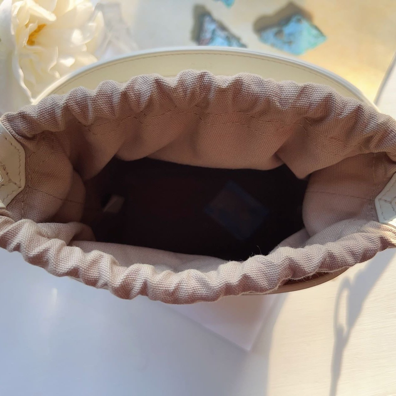Chloe Small Roy Bucket Bag White