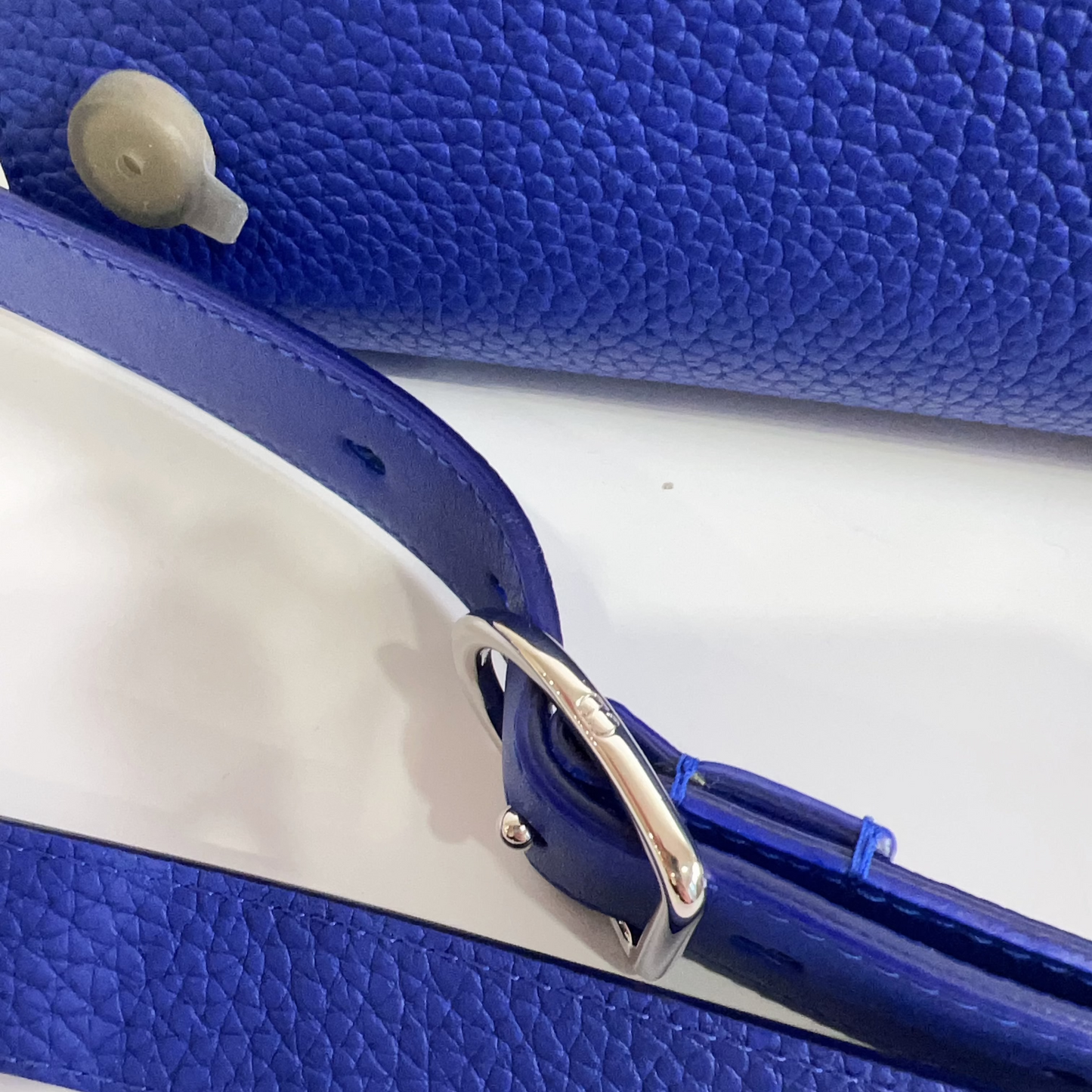 Christian Dior Bullcalf Medium Diorever Flap Yves Klein Blue
