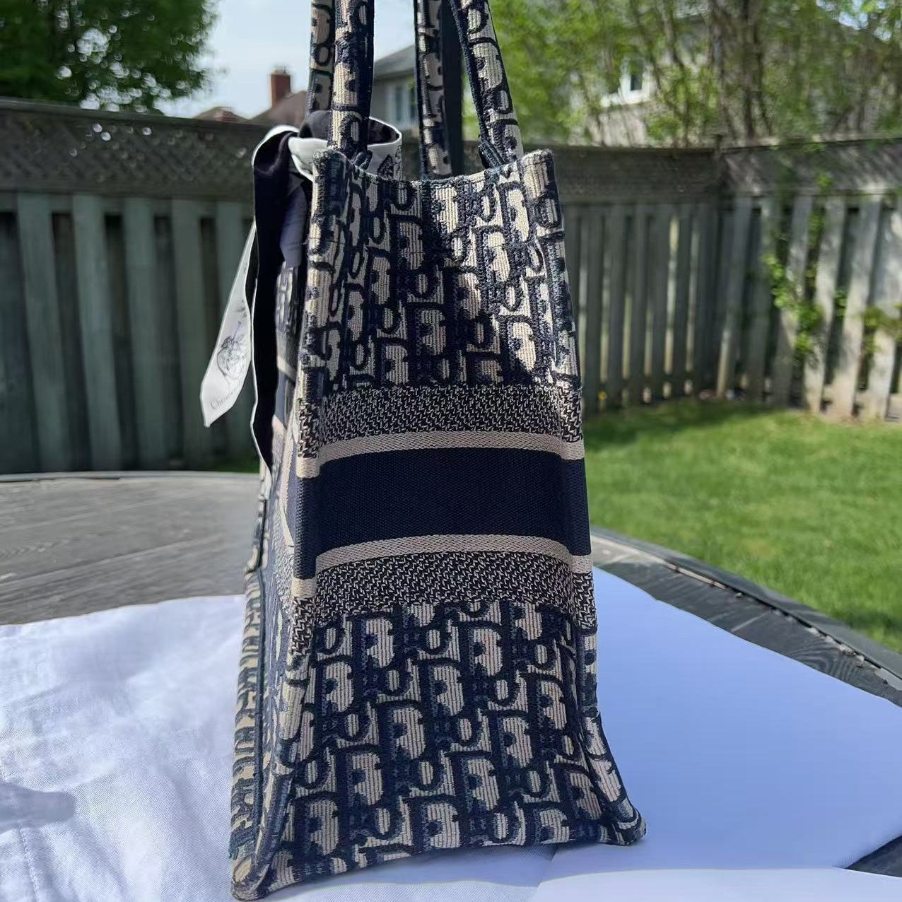 Christian Dior Oblique Jacquard Canvas Book Medium